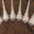 Is Remembrance Set 8 Round Soup Spoons 1847 Rogers Silverplate Flatware Lot H