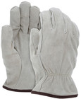 Cold Weather Cowhide Leather Fleece Lined Warm Winter Insulated Work Gloves Med