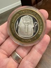1994 Luxor Las Vegas  10 Silver Strike King Tut  999 Silver Casino Token