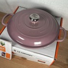 Le Creuset Signature Casserole braiser Cast Iron Oven 3 5 Qt Mauve Pink - New