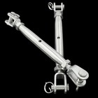 Zorfeter 3 8   m10  Stainless Steel Turnbuckle Jaw And Jaw  2 Pack 3 8   m10 