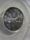 1965 Canada 25 Cents Silver Coin Proof Like Graded Ms 66 By Anacs