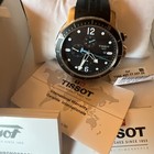 Tissot Seastar 1000 Automatic Watch Chronograph Black Blue  Dial 48mm Nwt     wow