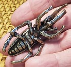 Shadowbox Miniature-chinese Brass  Beetle   Hideous Figurine