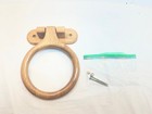 Vintage Wood Towel Ring And Toilet Paper Roll Holder Primitive Country Rustic