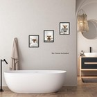  Set Of 3 Funny Highland Cow Bathroom Wall Art Farmhouse Wall Decor 