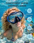 Snorkel Mask Adults 180   Panoramic Anti-fog Leak-proof Diving Goggles Swimming 