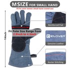 Animal Handling Gloves Bite Proof Dog Cat Bird Reptile Leather Sleeve Protection