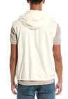 Nwt 2495 Brunello Cucinelli Men Sleeveless Hooded Rain Jacket W logo Detail A248