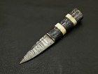 8 Inches Celtic Scottish Dirk Sgian Dubh Dagger Bone Handle Knife 