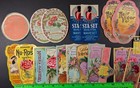 Vintage  lot Of 40  Beauty Cosmetic Cream Perfume Hair Labels