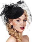 Pillbox Hat With Veil Vintage Fascinators For Women Tea Party Bridal Wedding Hal
