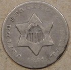 1851-o Three Cent Silver As Pictured