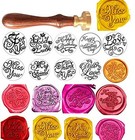 Happy Birthday Monogram Wax Seal Sealing Stamp Birthday Party Invitation Card   