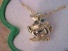 Frog felt Trinket Box   Matching Necklace