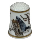 Songbirds Of World Whitebreasted Nuthatch Franklin Porcelain Robin Hill Thimble