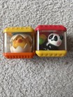 Lot Of 17 Fisher Price Peek A Boo Sensory Blocks Animals Shapes Patterns