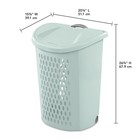 Sterilite Ultra Large Wheeled Plastic Laundry Hamper Mint  3 Pack 
