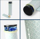 Kaleidoscope Oil Arabesque_blue  by Kiry New From Japan