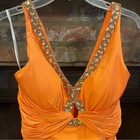 Precious Formals Orange Evening Gown  Size 12