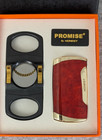 Honest Torch Lighter Windproof Butane With Cigar Cutter Mens Gift Set New