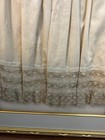 Stunning  Pair  Framed Antique Victorian 19c  Baby Christening Gowns 19 x 29 