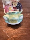 Rare Vintage 1950s Japan Bride Groom Couple In Car Salt Pepper Shakers Mcm