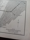 1910 Train Route Map Hudson   Manhattan Railroad Hudson Tunnel System Nyc Rare