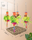 Conure Toys  Bird Cockatiel Toys Foraging Swing Mat Parrot Climbing