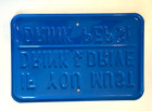 Metal Square Pepsi Sign  if You Must Drink   Drive Drink Pepsi 