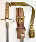 1917 Wwi Austro Hungarian Mannlicher M1888 Bayonet  Sheath  Frog   karl I  Knot