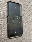 Vintage Metal Coffin Handle Backing Plate Plinth Plaque Art Deco 
