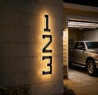 4 7 In Solar Led House Number Light Waterproof Outdoor Address Sign No Wiring