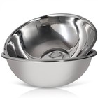 30 Quart Stainless Steel Mixing Bowls Set - 3 Nesting Kitchen Prep Bowls