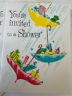 Vintage Lot 9 Baby Shower Cards Unused Envelopes Precious 50s 1950s 1960s