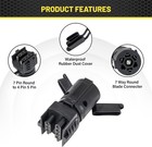 7 To 4 5 Pin Trailer Convertor Adapter 12v Trailer Plug For Rv Truck Tow Vehicle