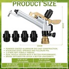 1-1 2  Agriculture Farm Irrigation Sprinkler Spray Gun Heads 360   Adjustable Imp