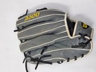 Wilson A4500 Gray Black Leather Baseball Glove Right Hand Throw Mitt