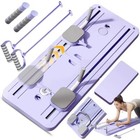 8-in-1 Foldable Pilates Reformer Workout Board     Home Core Trainer With Resistan