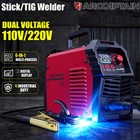 200a Arc Welder 110v 220v Led Portable Stick lift Tig mma Synergic Igbt Inverter
