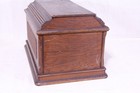Singer Treadle Sewing Machine Wood Bonnet Cover Top Coffin