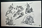Tattoo Flash - Alliance Of Professional Tattooists - 32 Vintage Sheets - Variety