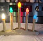 Vintage Christmas Candle 5 Light Candolier Candelabra Electric
