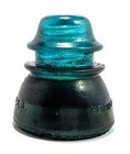 Vtg Hemingray 42 Aqua Glass Insulator Beaded Bottom 4 5  Usa Power Line 