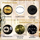 40ft Christmas Tree Crystal Garland Decorations 98ft 300 Led Fairy Lights