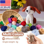 40pcs Felting Wool Roving - Core Wool Roving Bulk Spinning Diy Craft Mix Color