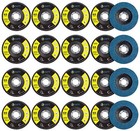 20pack 4-1 2  60 Grit Zirconia Flap Disc 4 5 X7 8 grinder Sanding Grinding Wheel