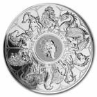 2022 Great Britain 10 Oz Silver Queen s Beasts Completer  999 Fine Large Bullion