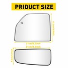 4pcs Mirror Glass For Heated 2017-2022 Ford Super Duty F250   F350   F450   F550