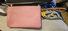 New  Coach Double Corner Zip Wristlet - Multi Colorblock Chalk 